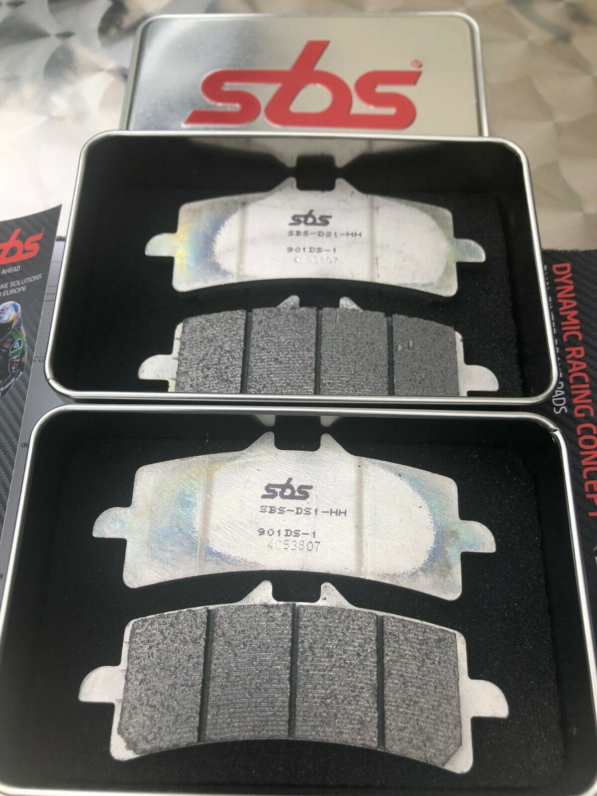 2x Sbs 901 Ds 1 Dual Sinter Racing Brake Pads Bmw S 1000 Rr Hp41200 Hp2