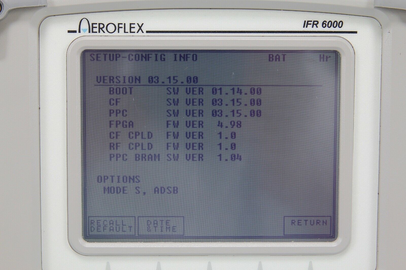 Aeroflex IFR 6000 Transponder DME/XPDR/Mode S/ADSB Option Avionics Test ...