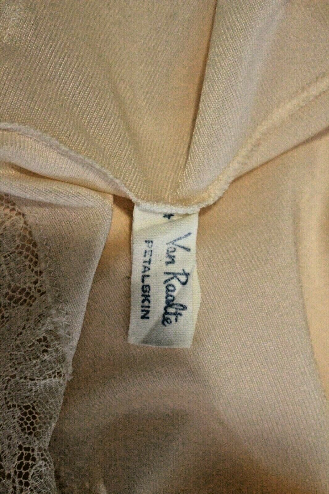 Van Raalte, 36 Vintage Icy Peach Slip with Lace Bodice & Chiffon ...