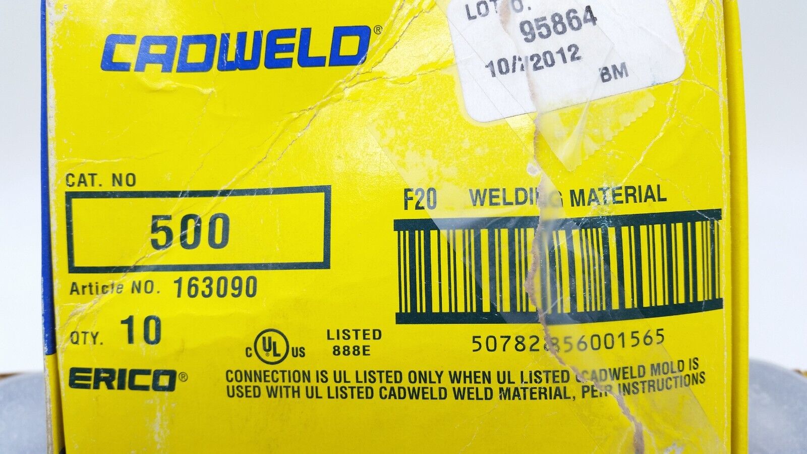 Erico Cadweld 500 F20 Welding Material - Box Of 10