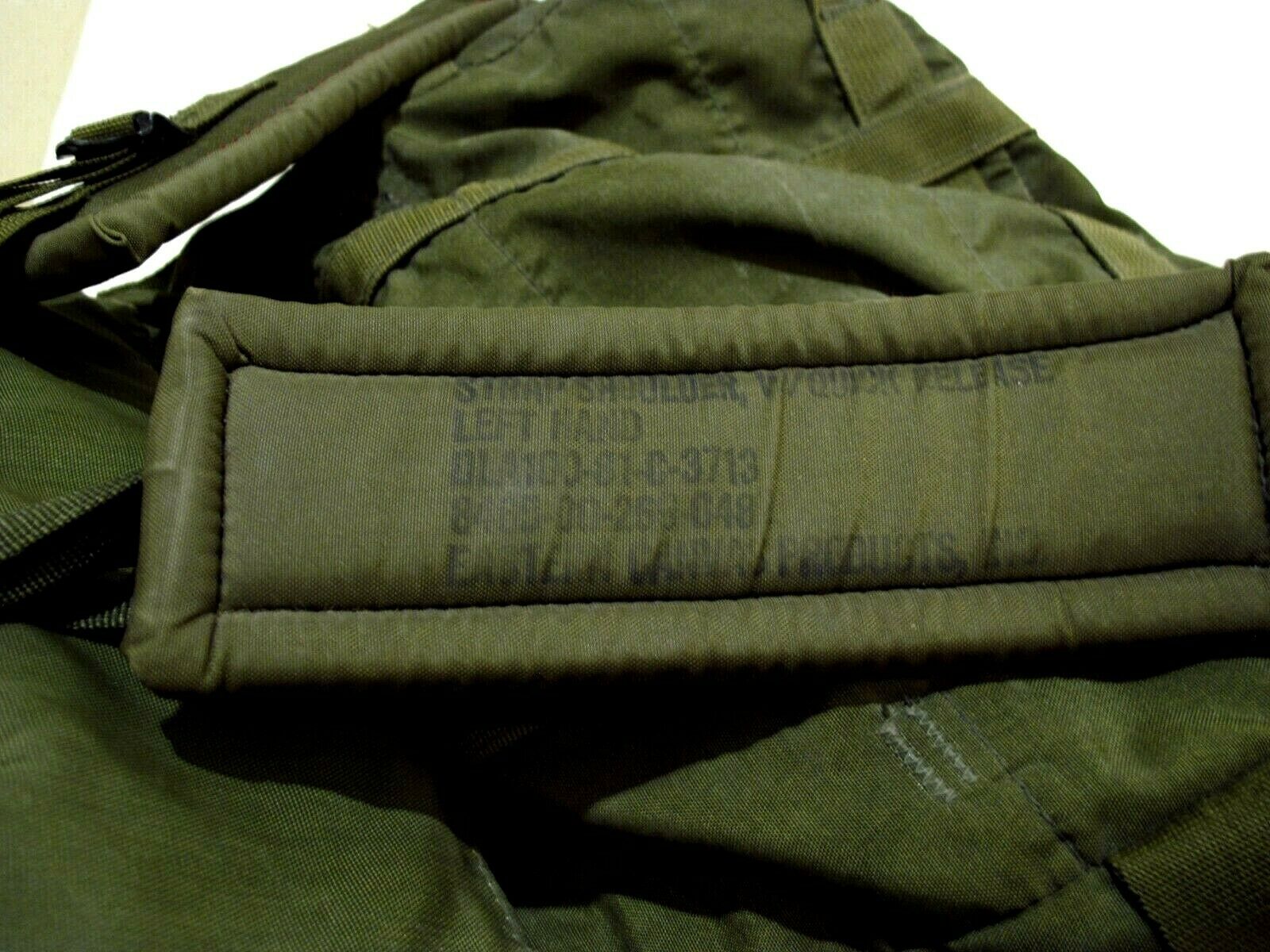 Vtg Eastern Canvas Products Army Green Rucksack Backpack 12x17