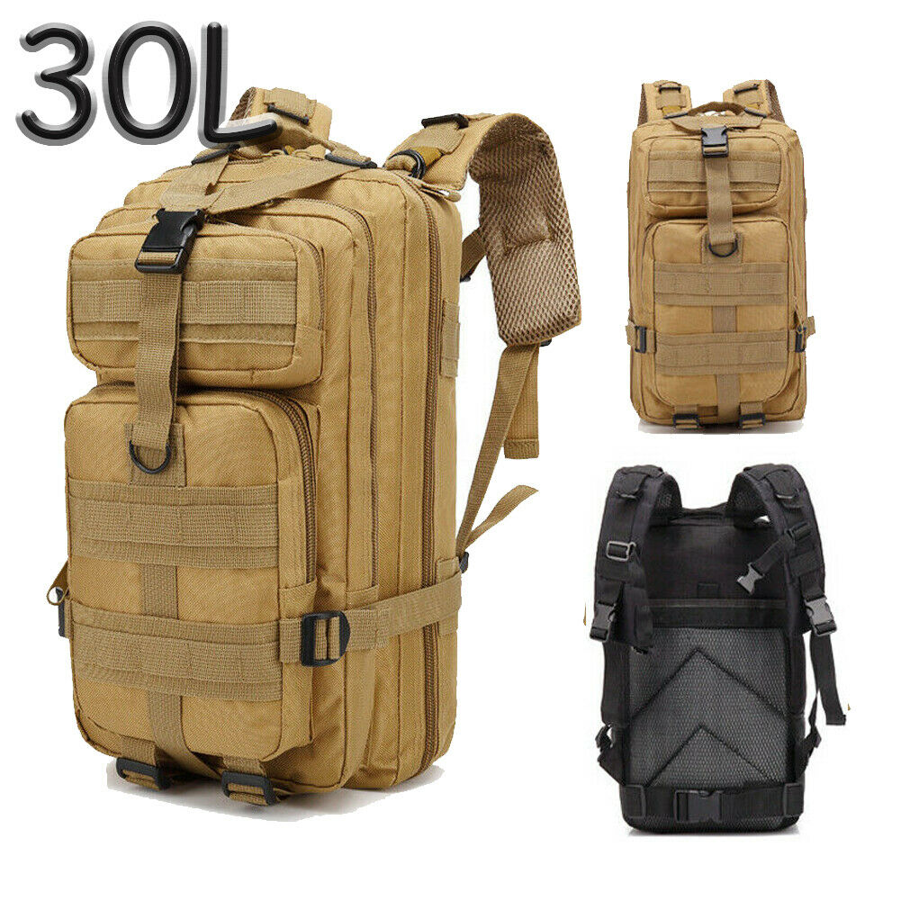 30l outdoor neutral adjustable military tactic backpack rucksacks hiking travel