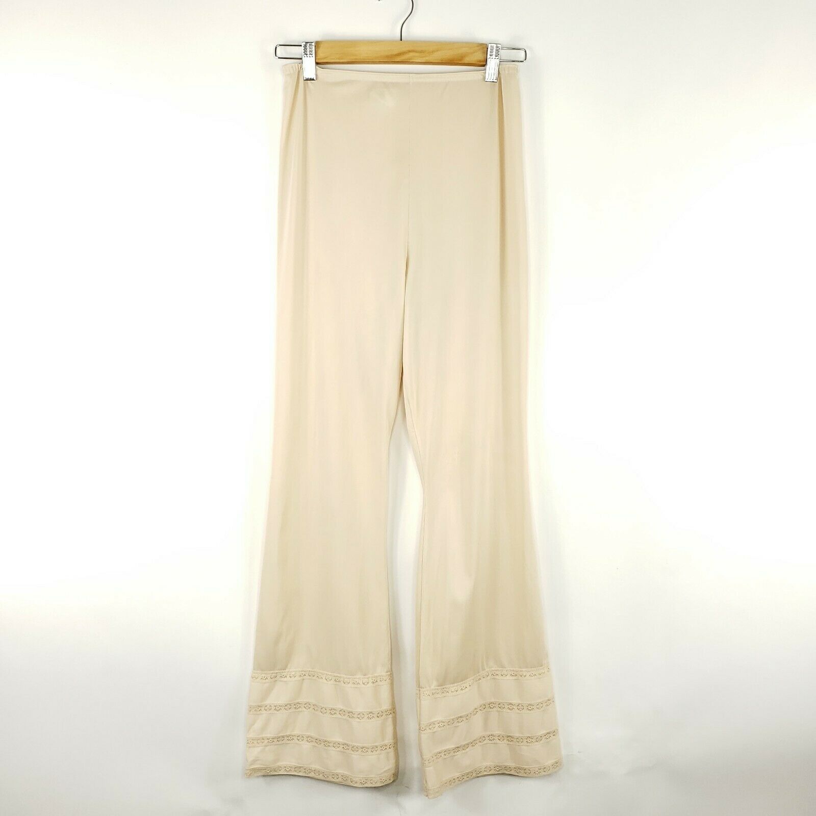 Gossard Artemis Women's Vintage Slip Pants Ivory Lace Hem Size Small