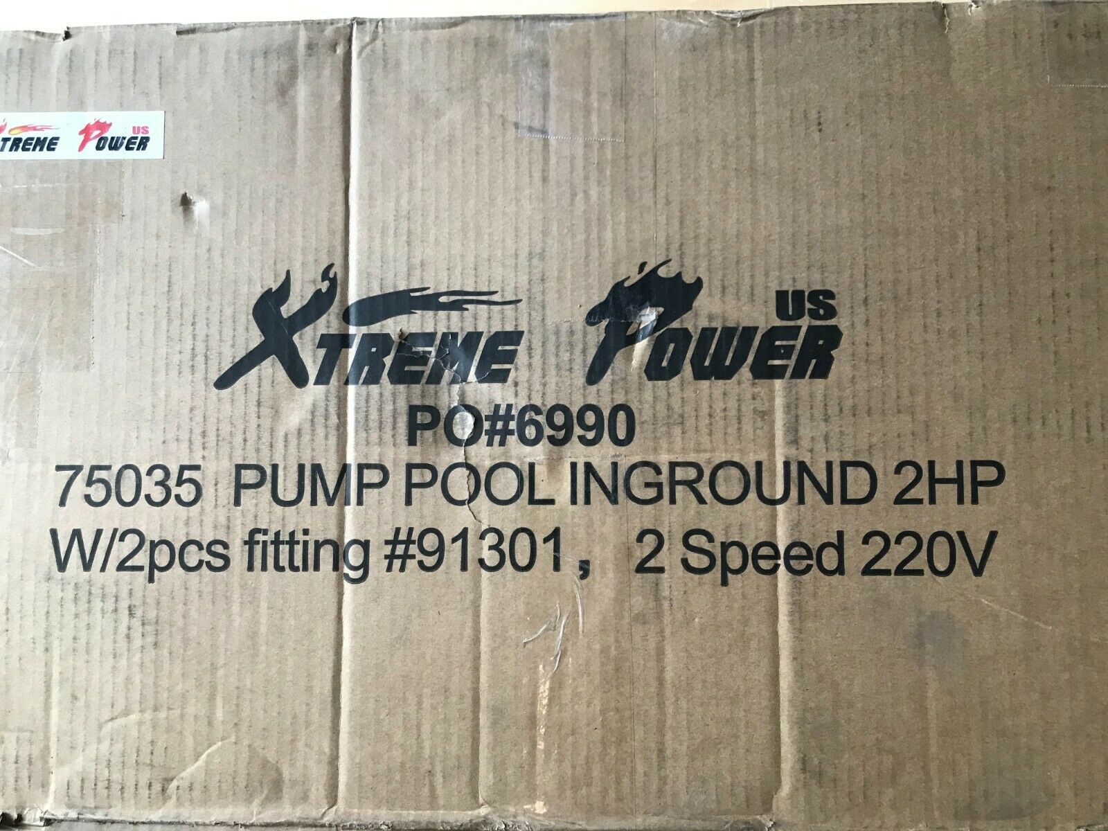 XTreme Power U.S. 2HP Inground Pool Pump, 75035 220V