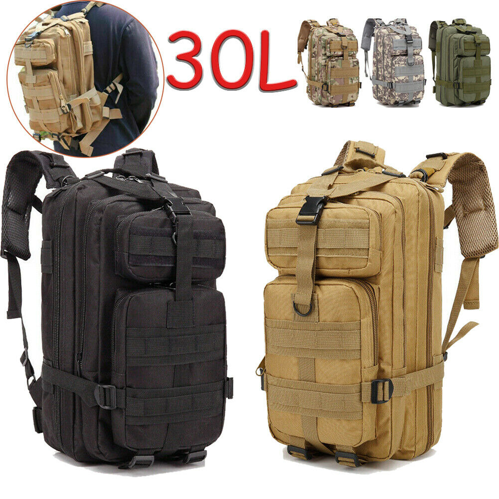 30l outdoor neutral adjustable military tactic backpack rucksacks hiking travel