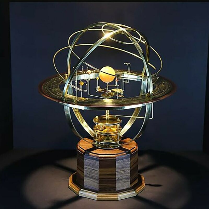 Grand Orrery Model Of The Solar System Home Room Metal Decor Ornaments Crafts